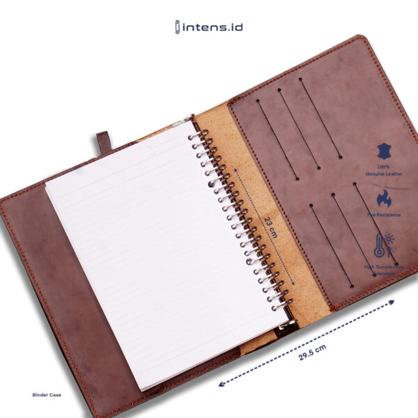 Cover binder A5 Material Kulit Sapi