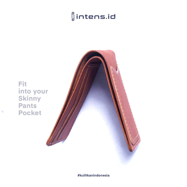 Dompet Pria Kulit Asli Handmade Crazy Horse Tan