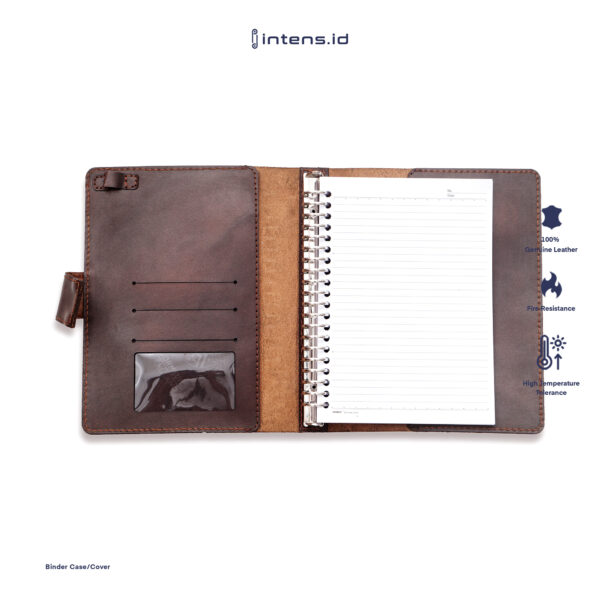 Cover binder A5 Material Kulit Sapi